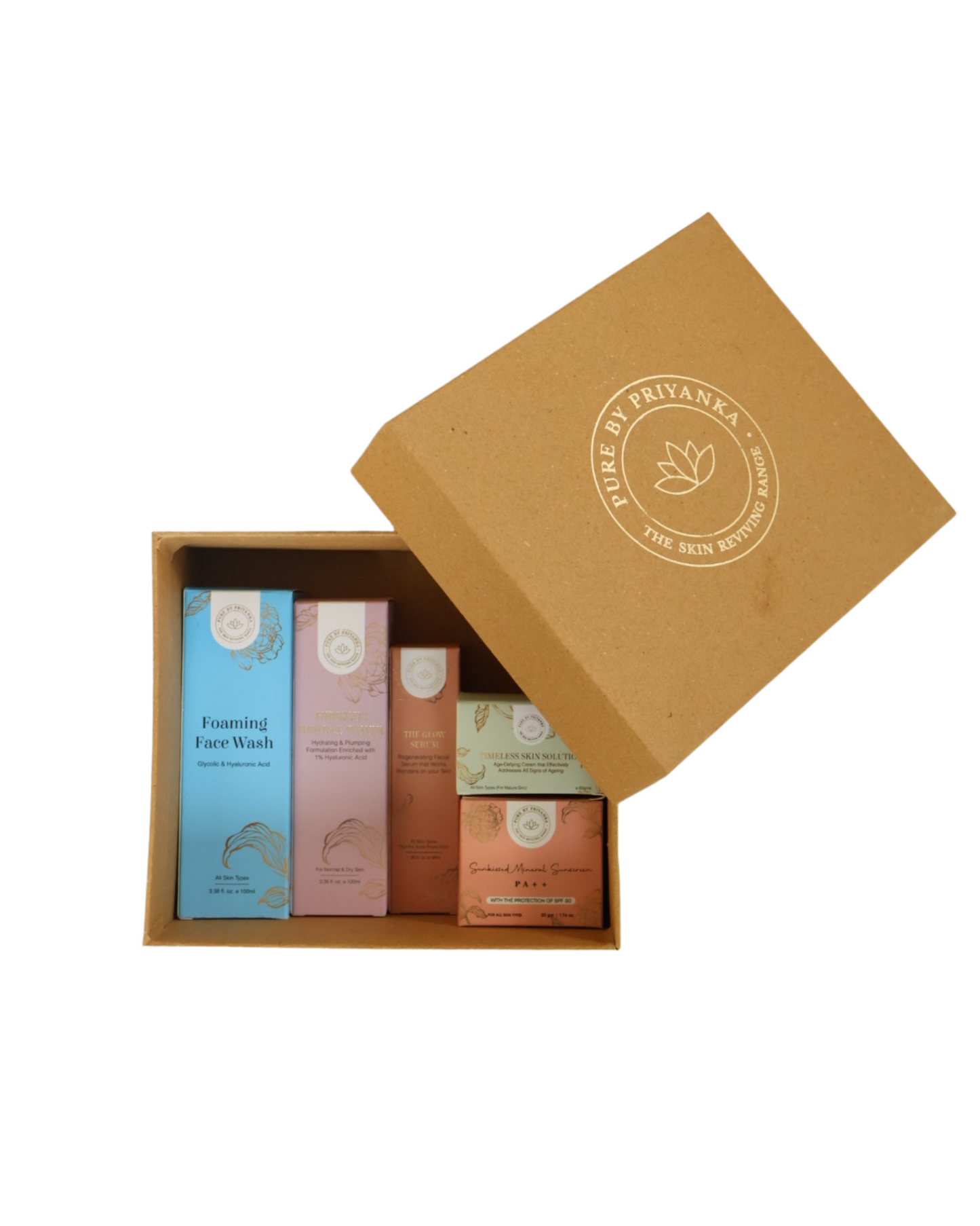 Pigmentation skincare products packaging in box