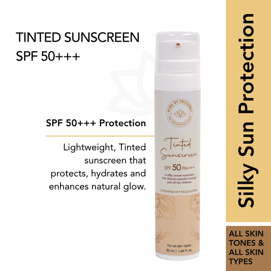 Tinted Sunscreen with D- Panthenol+ Niacinamide and SPF 50 PA+++