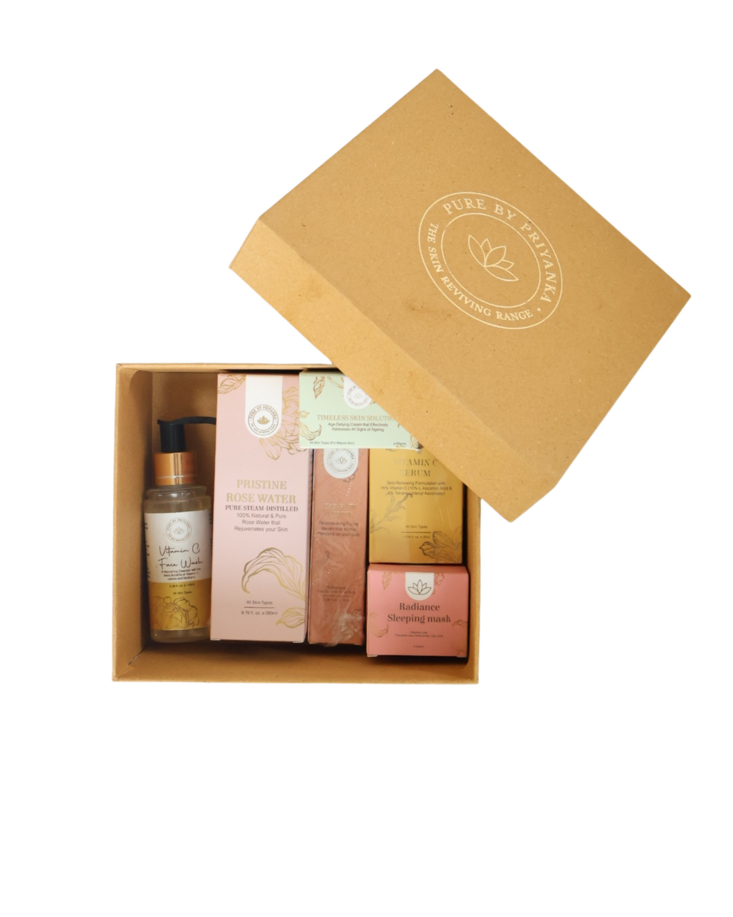 Anti-aging kit with packaging in box