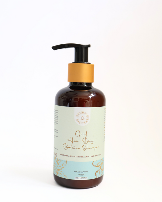 Batana hair shampoo bottle formulated to nourish and strengthen hair by pure by priyanka