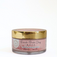 French pink clay mask jar for soft and calm skin