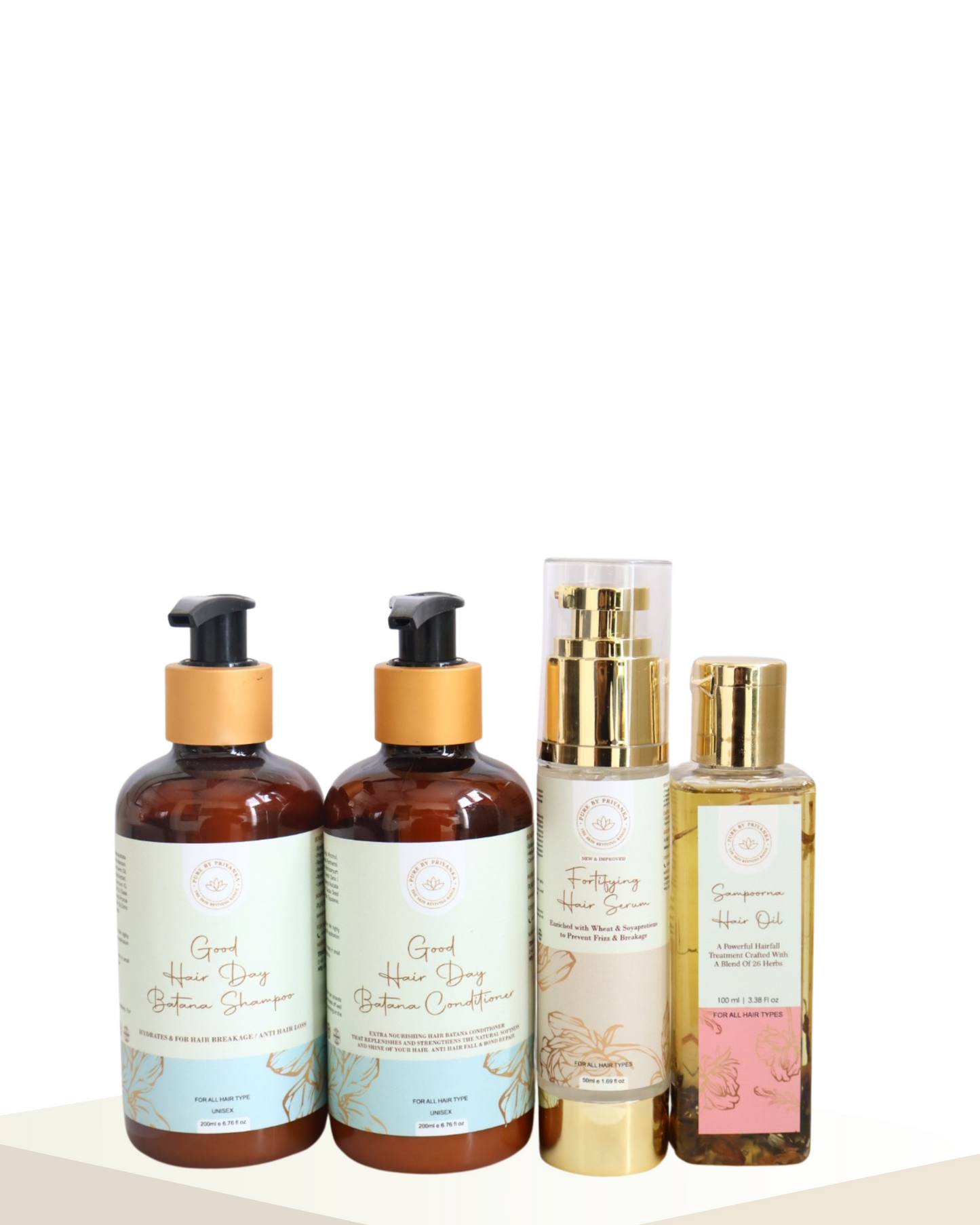 Hair care kit designed for daily hair nourishment and repair 