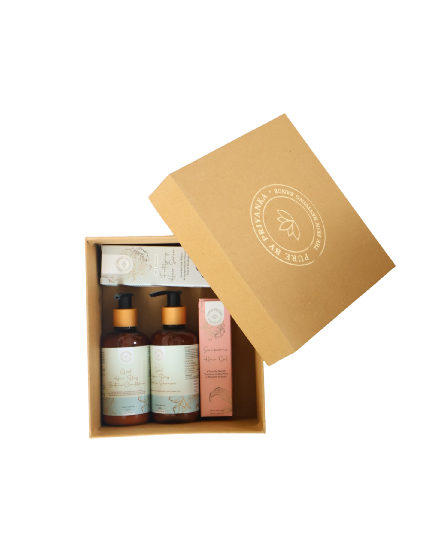 Hair care kit containing multiple products for hair maintenance