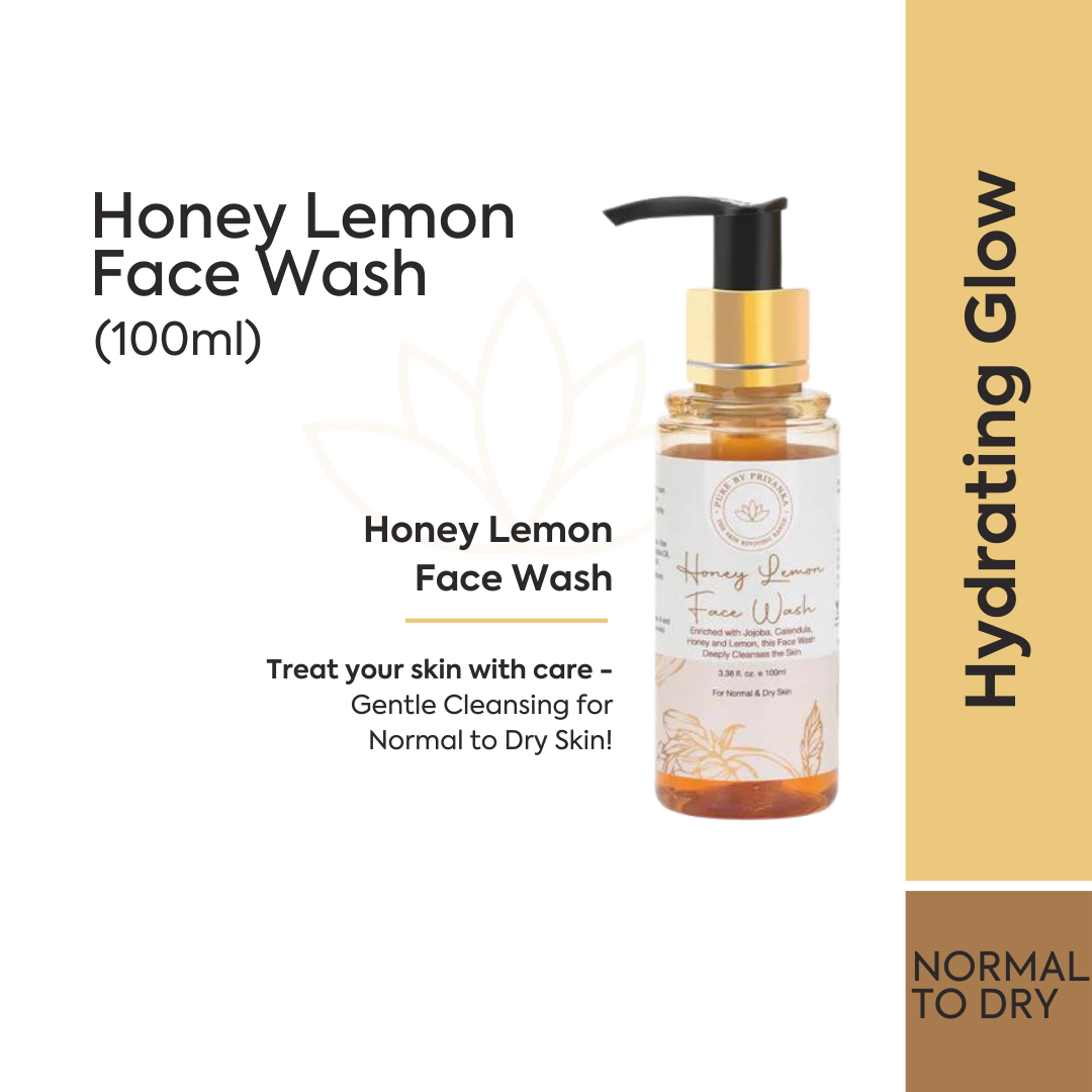 Honey lemon face wash for brightening skin by pure by priyanka
