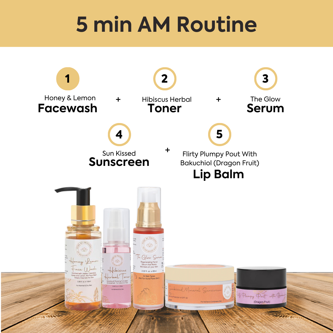 Honey lemon face wash daily application routine