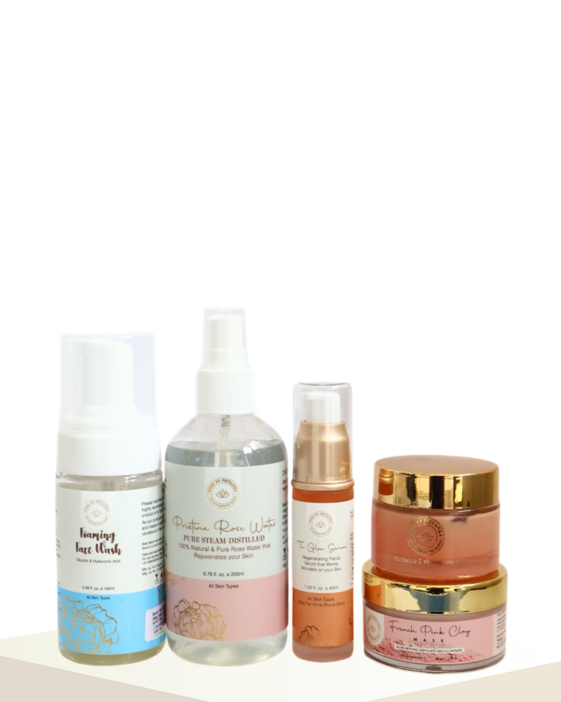 Korean glass skin facial kit for men and women