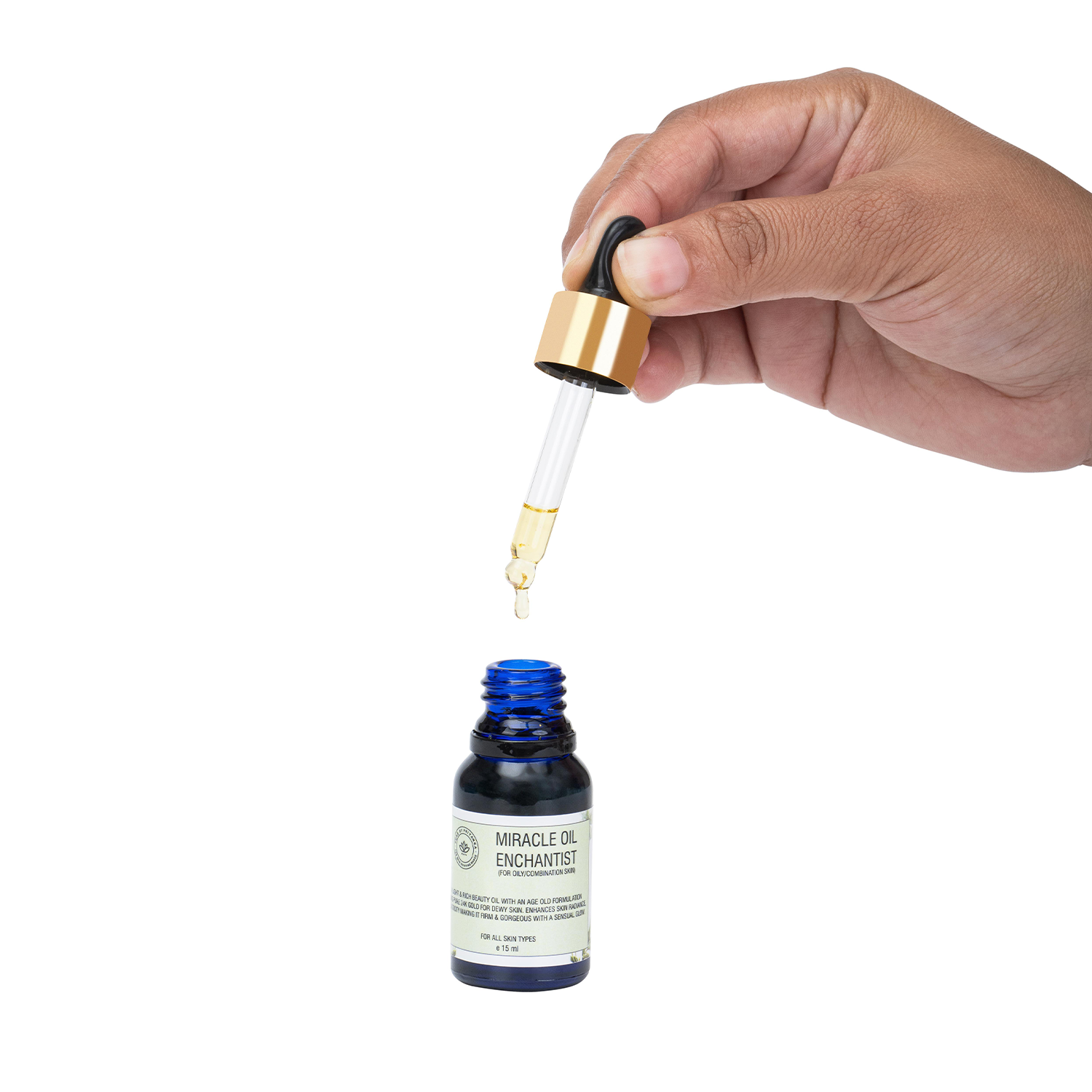 Close-up of Miracle Oil Enchantist showing oil texture