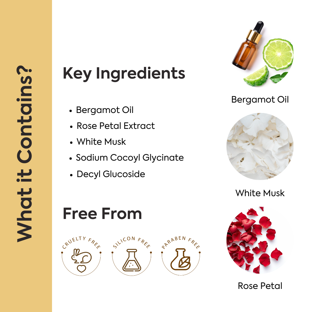 Smoky Rose hand wash with natural ingredients