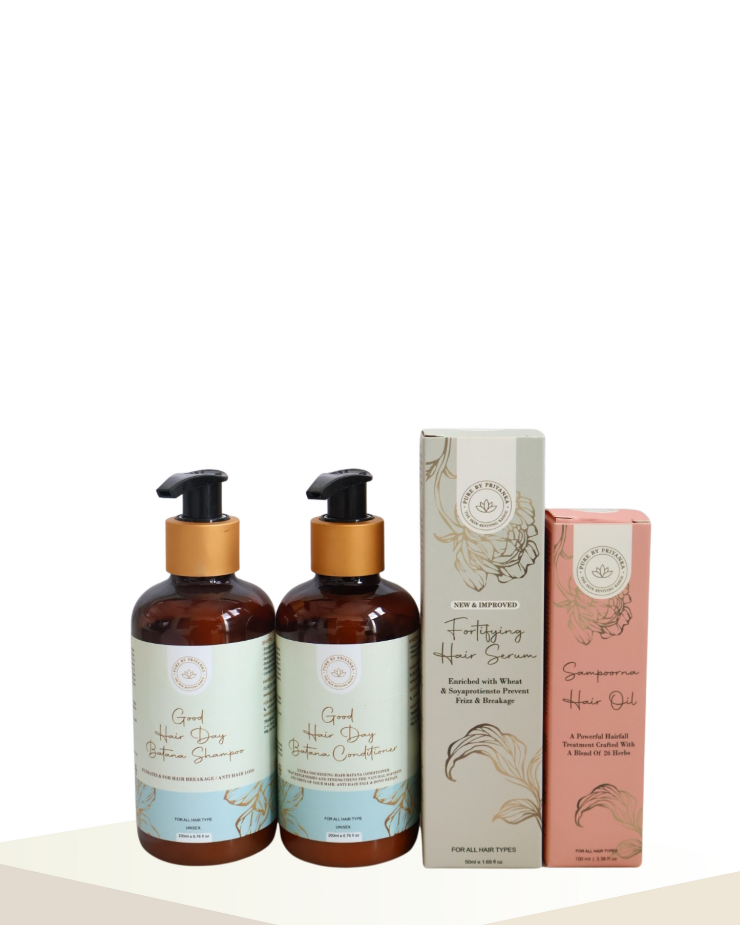 Complete hair care kit with essential products for healthy hair by pure by priyanka