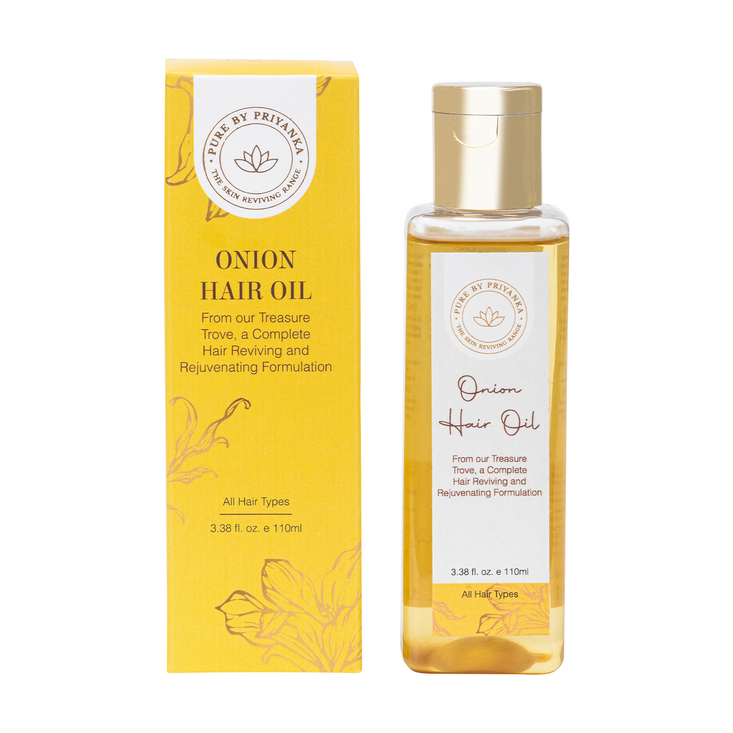 Onion hair oil for strong and silky hair by Pure by priyanka 