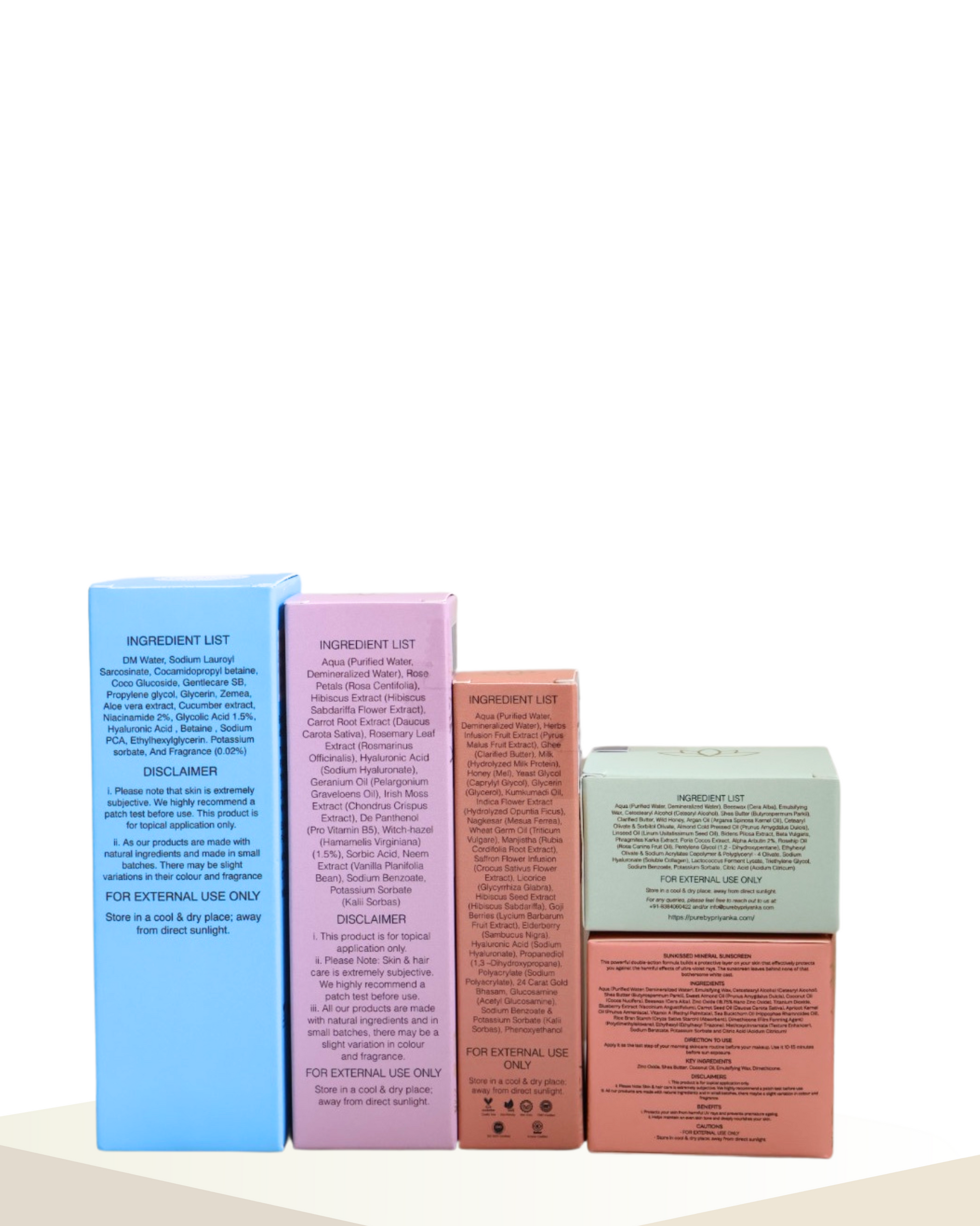 Pigmentation skincare 5 products with ingredients