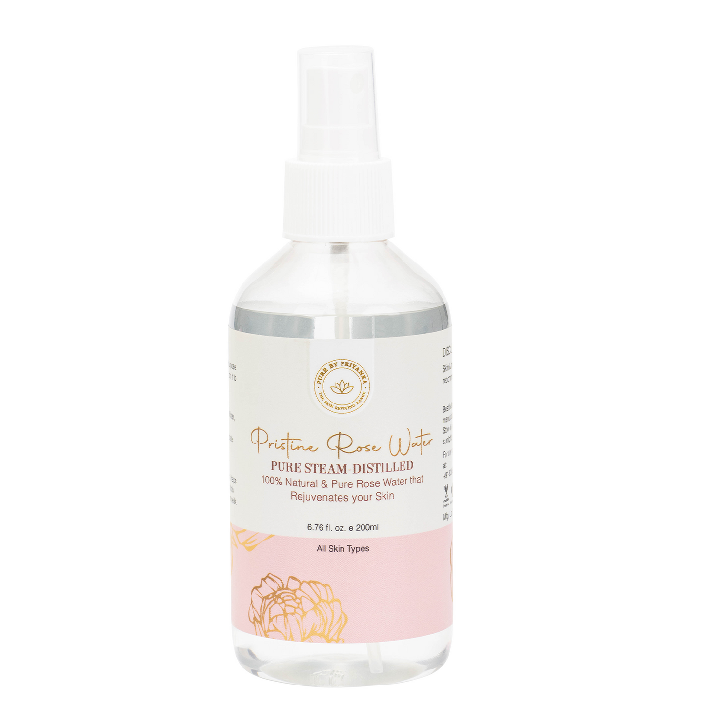 Pristine rose water spray for clears acne 