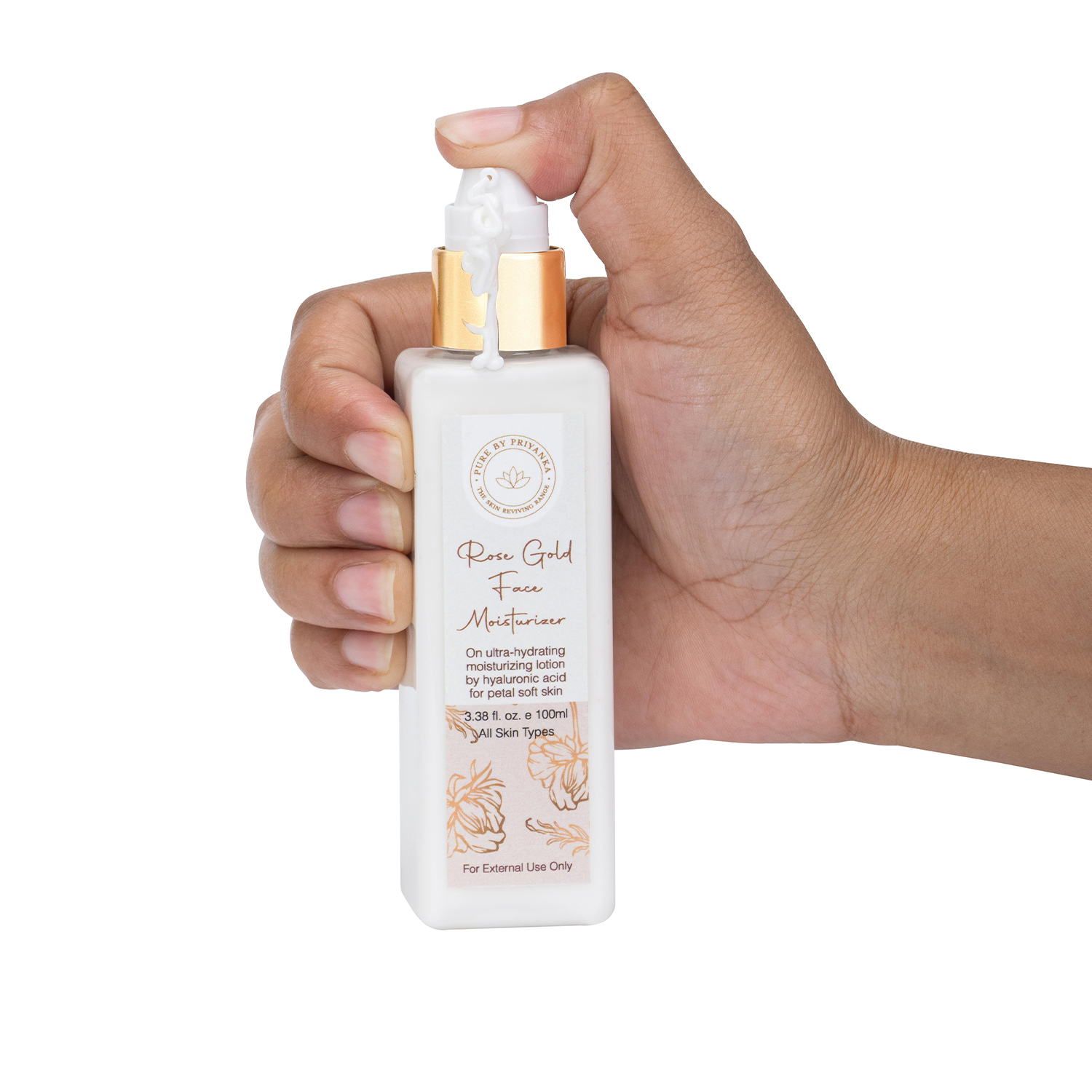 Rose Gold Face Moisturizer soft texture for men and women