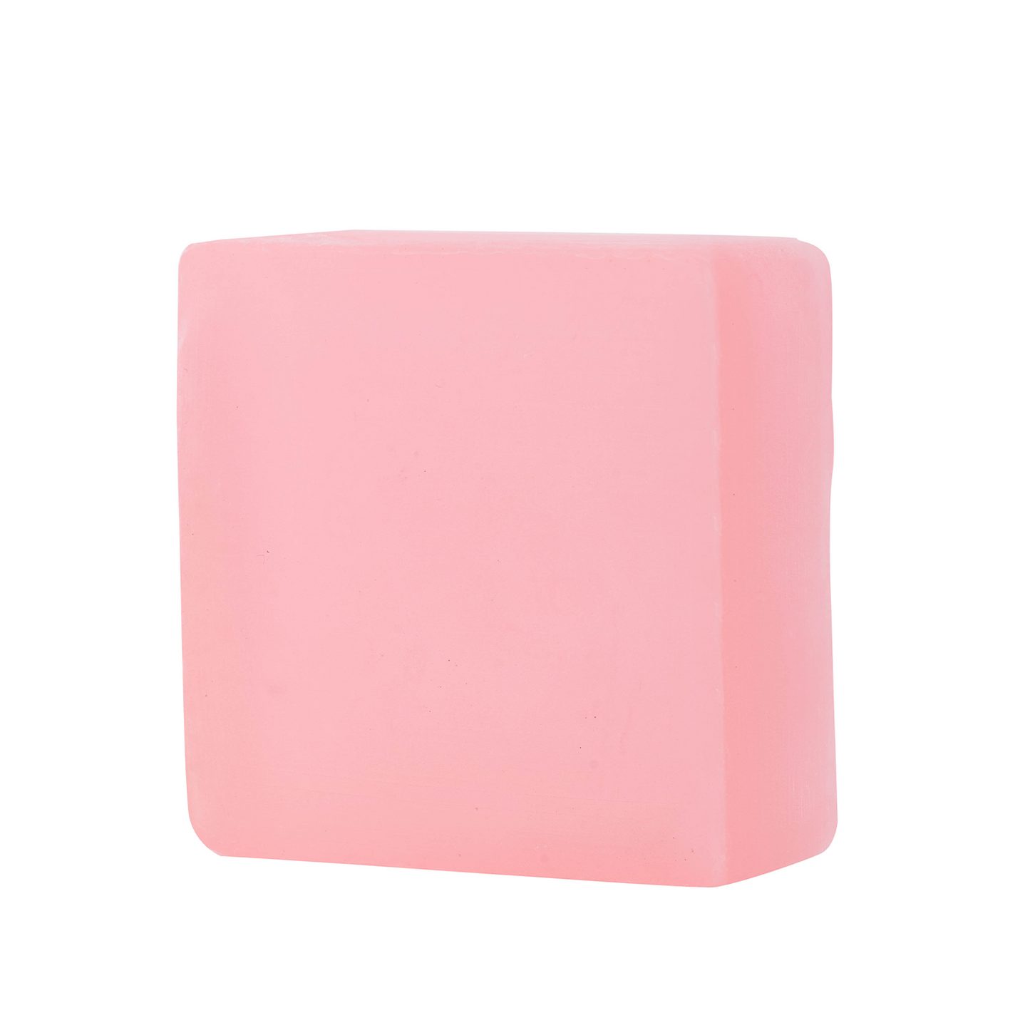 Rose soap texture and bar detail close-up