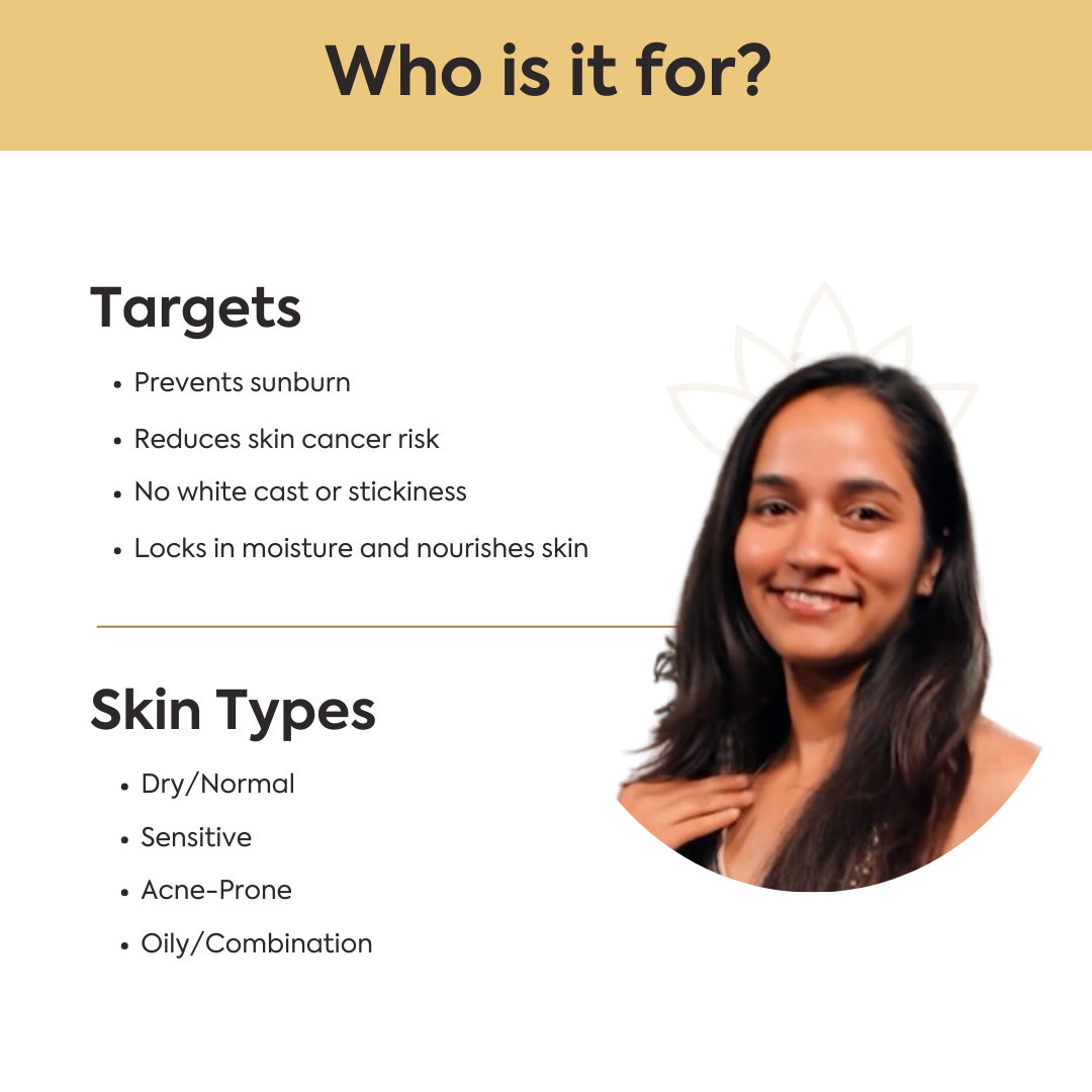 Sunkissed Mineral Sunscreen for all skin types for brightening skin