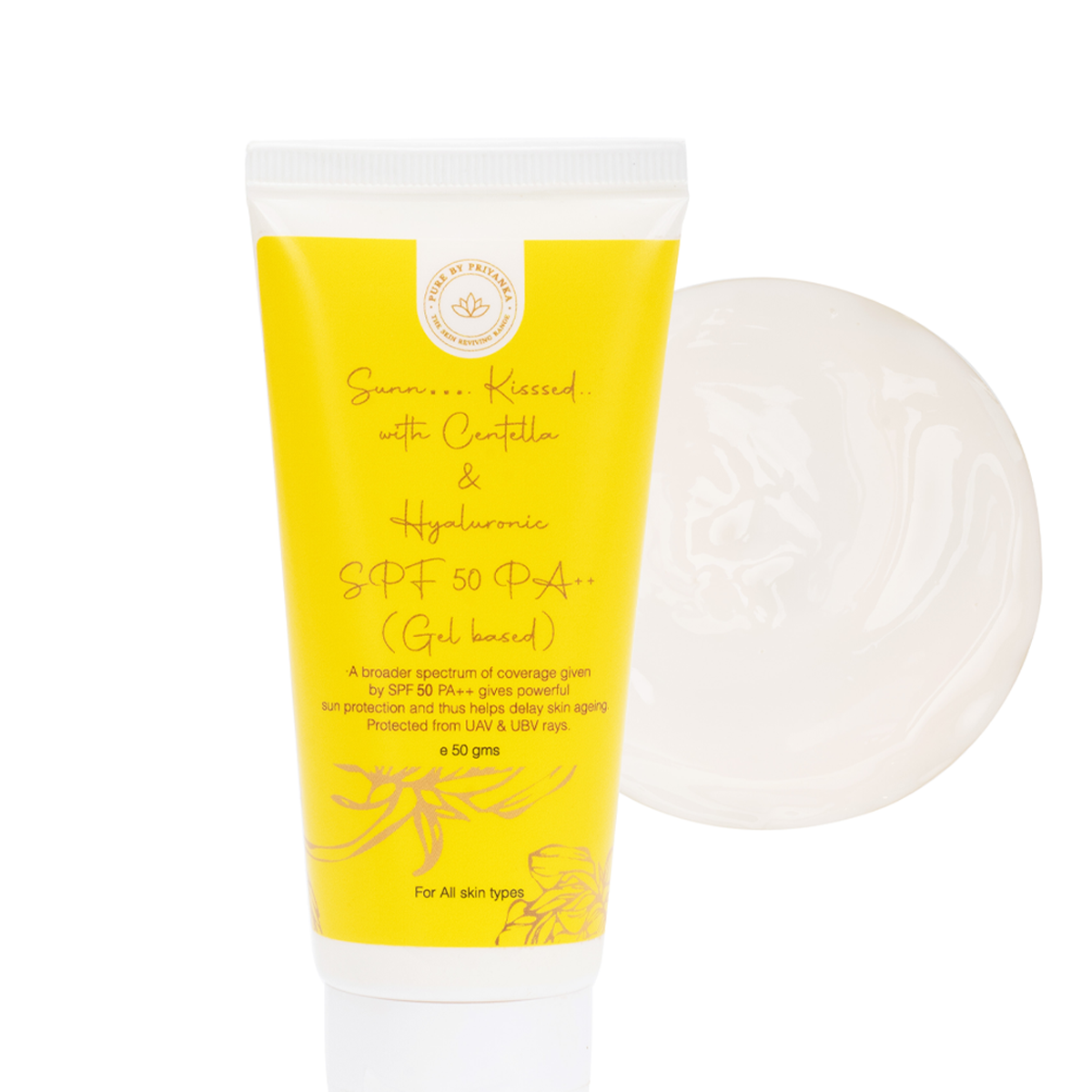 Sunkissed sunscreen SPF 50 tube 