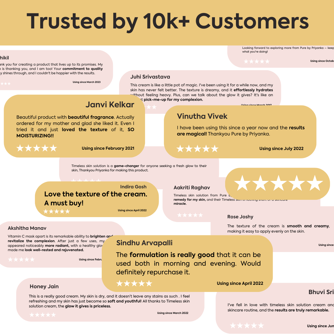 Timeless skin solution of customer testimonial 