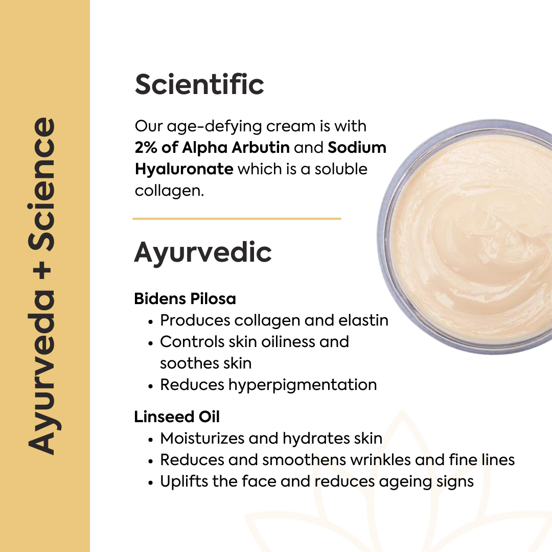 Timeless skin solution with ayurvedic herbs for brightening glow