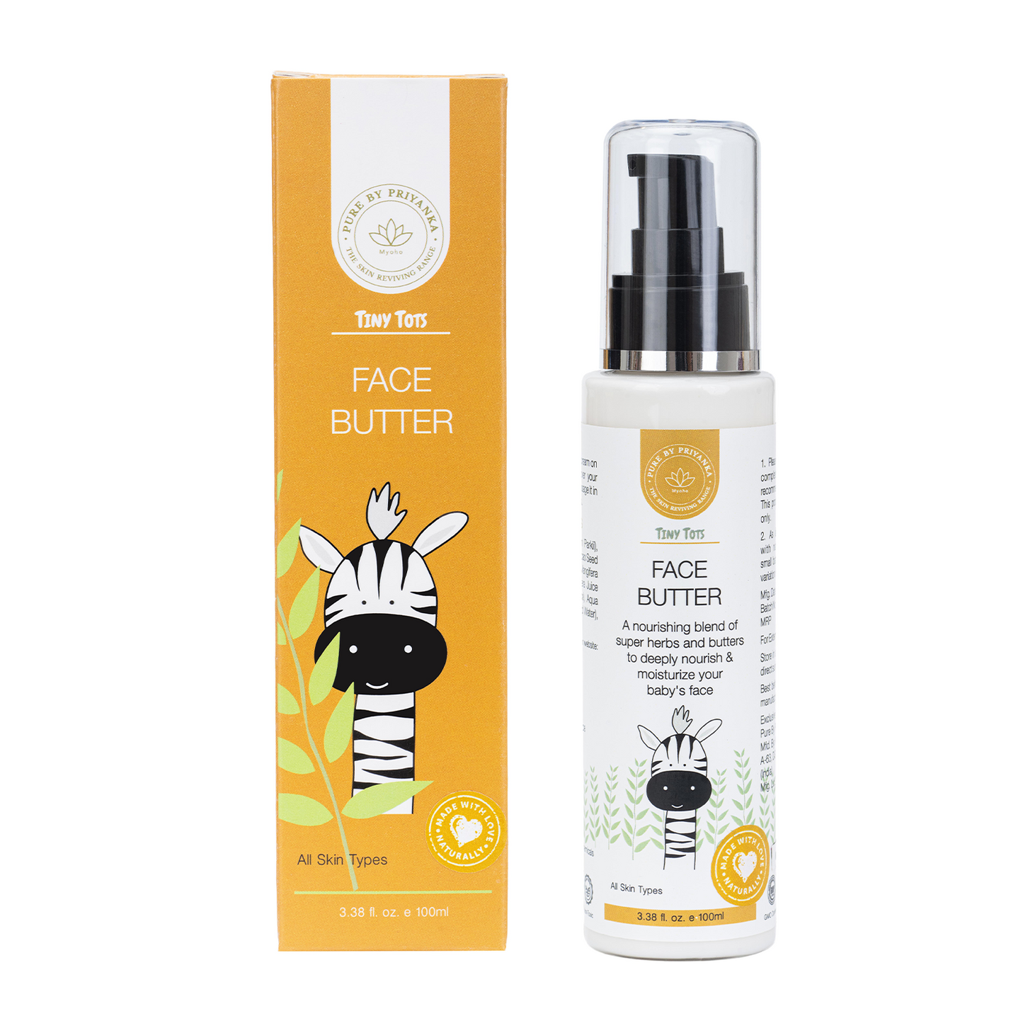 Tiny Tots Face Butter for gentle baby skin moisturization by pure by priyanka