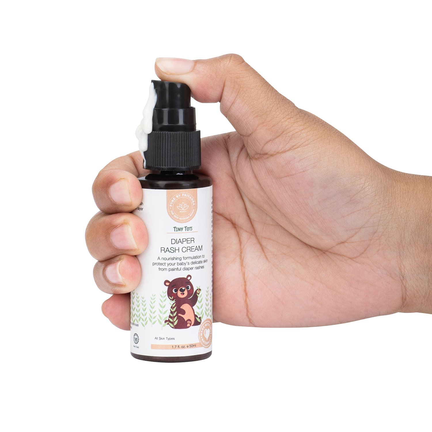 Tiny Tots Diaper Rash Creamy Texture for daily diaper care.